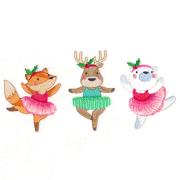 Twirling Christmas Ballerinas Trio - Image 3