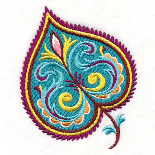 Vibrant Jacobean Aspen Leaf - Image 2