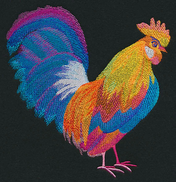Vibrant Rooster in Watercolor - Image 5
