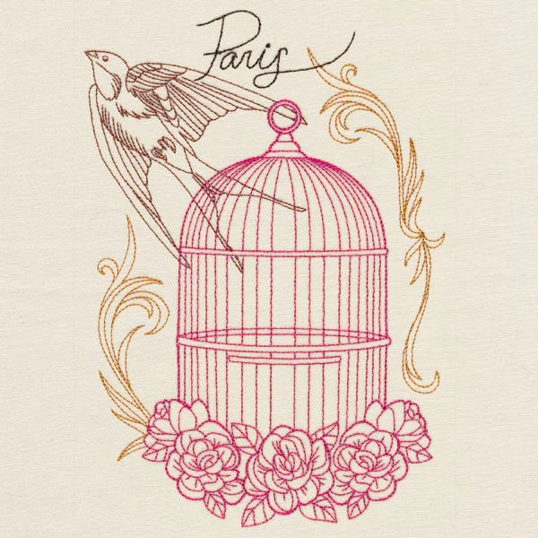 Victorian Birdcage Collage - Image 2