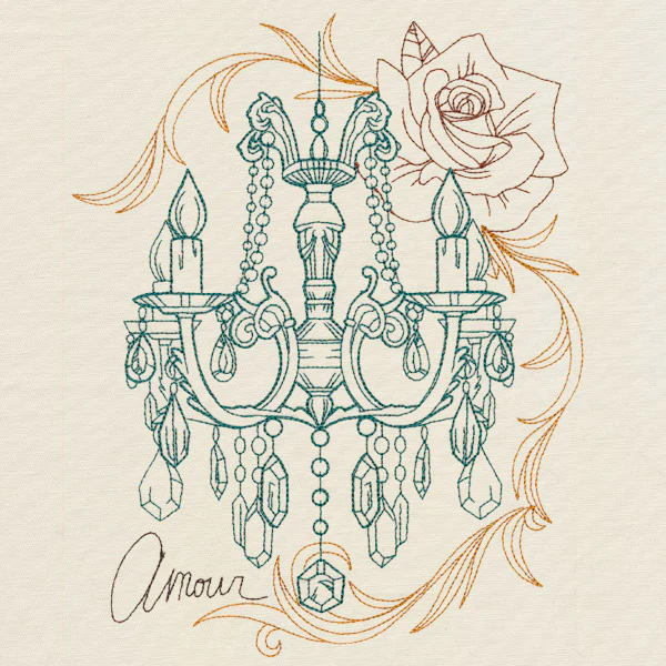 Victorian Chandelier Collage - Image 5