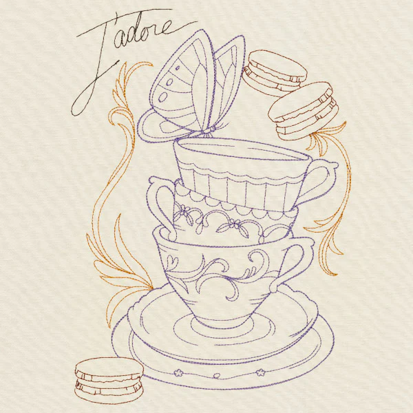 Victorian Teacup Collage - Image 5