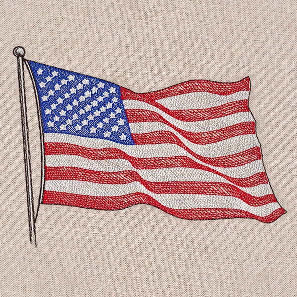 Waving American Flag - Image 3