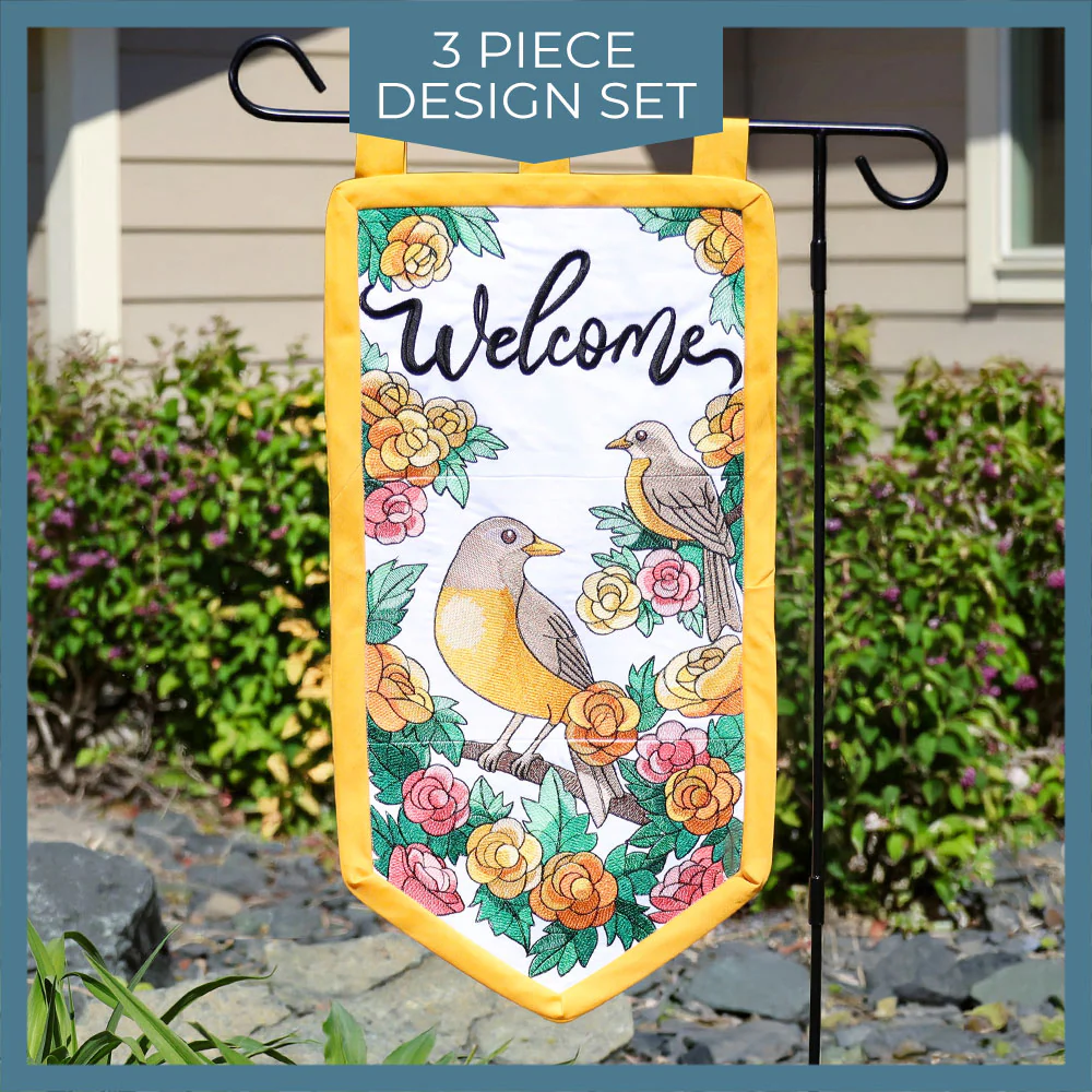 Welcome Robin Garden Flag - Image 16