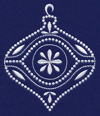 White Christmas Ornament Bright - Image 3