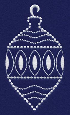 White Christmas Ornament Sparkle - Image 3