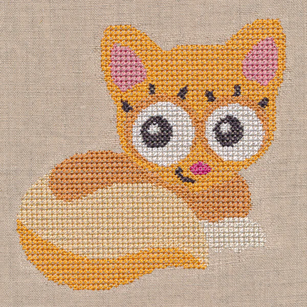 Wide-Eyed Baby Girl Kitten (Cross Stitch) - Image 3