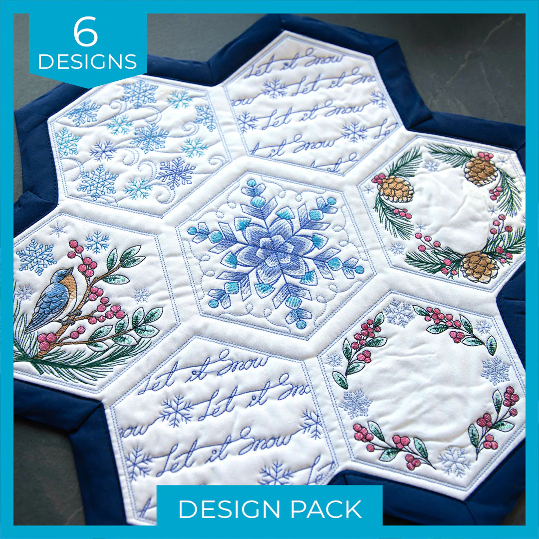 Winter Beauty Quilt Hexagon Design Pack - Image 7
