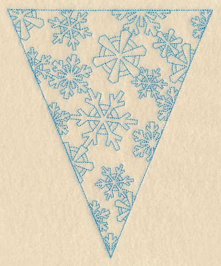 Winter Bunting - Snowflakes - Image 4