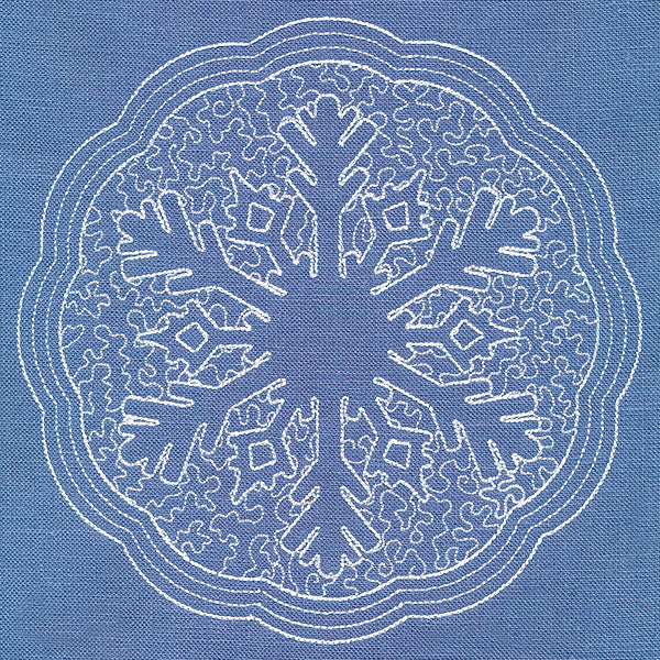 Winter Charm Snowflake (Trapunto) - Image 2