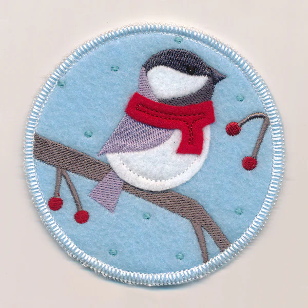 Winter Coaster - Chickadee (In-the-Hoop) - Image 2