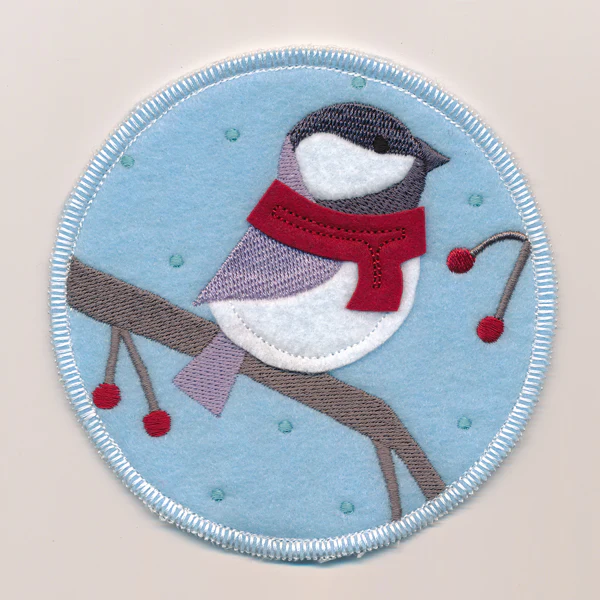 Winter Coaster - Chickadee (In-the-Hoop) - Image 3