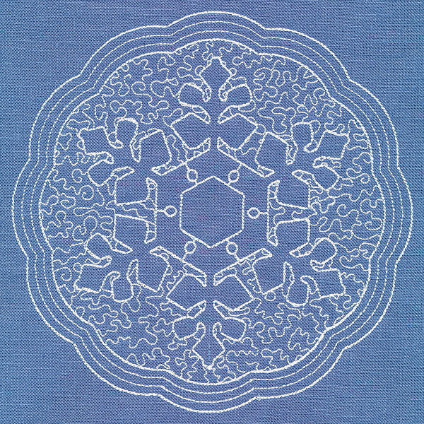 Winter Elegance Snowflake (Trapunto) - Image 2