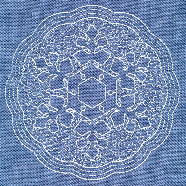 Winter Elegance Snowflake (Trapunto) - Image 3