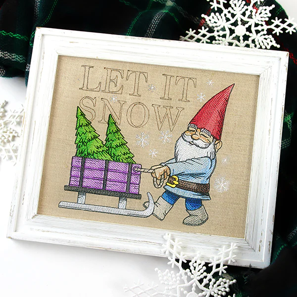 Winter Gnome with Tree Sled - Image 6