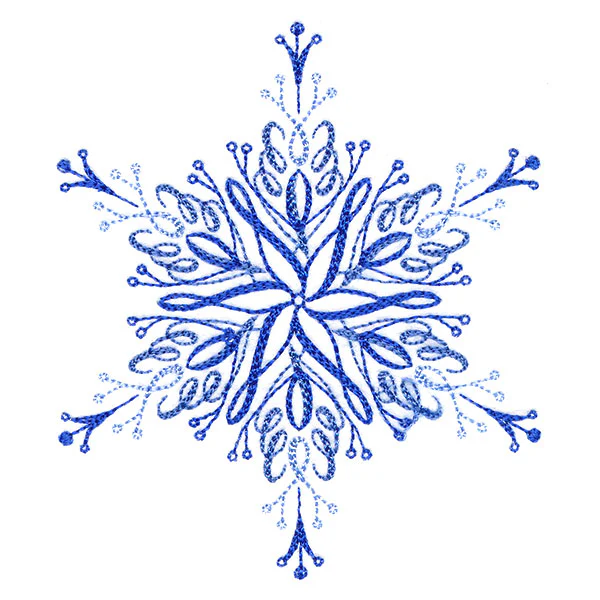 Winter Snowflake Calligraphy 1 - Image 4