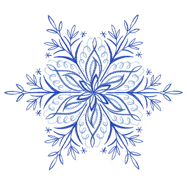 Winter Snowflake Calligraphy 2 - Image 3