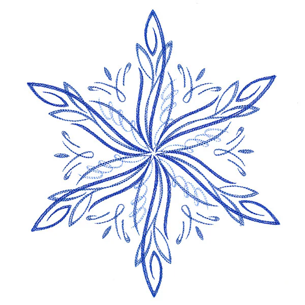 Winter Snowflake Calligraphy 3 - Image 5