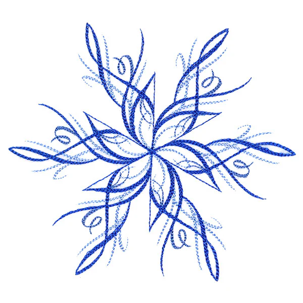 Winter Snowflake Calligraphy 4 - Image 3