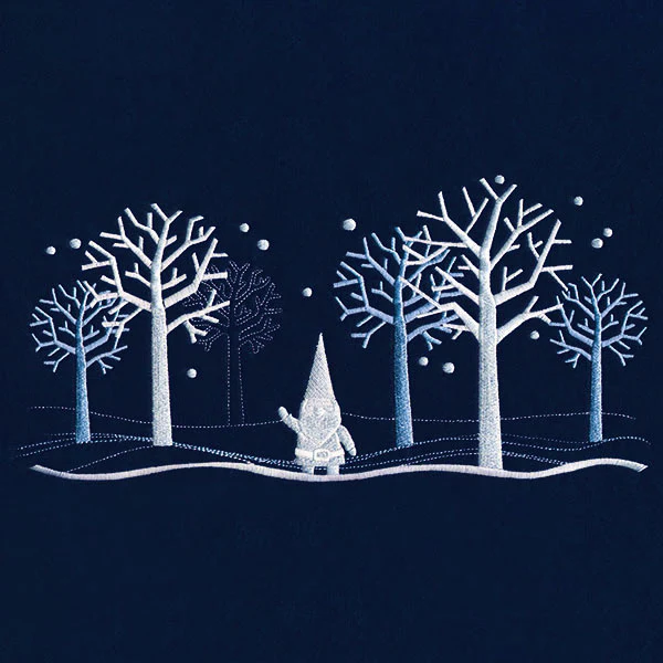 Winter Wonderland Gnome Border