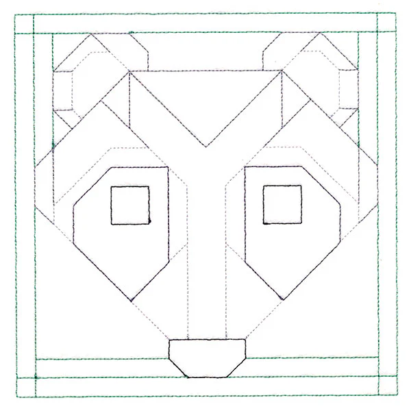 Woodland Animals Quilting - Raccoon (Double Run) - Image 2