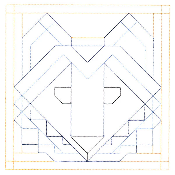 Woodland Animals Quilting - Wolf (Double Run) - Image 6