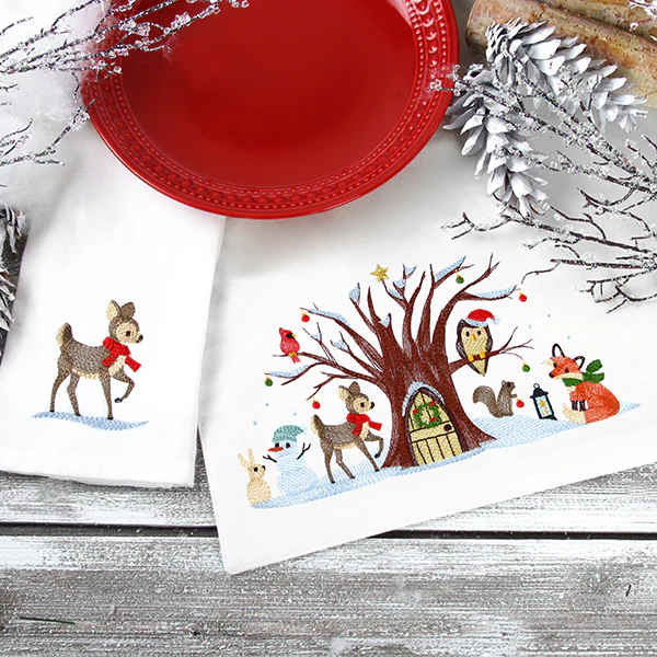 Woodland Christmas Gathering Border - Image 8