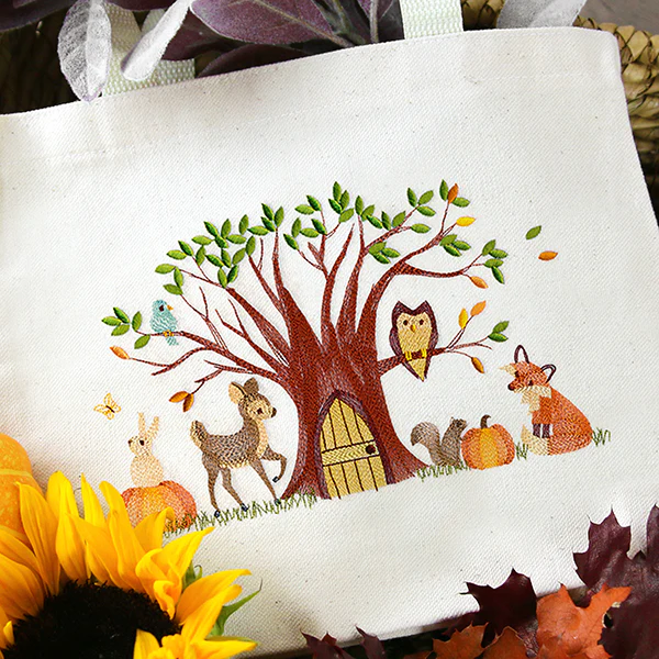 Woodland Harvest Gathering Border - Image 10