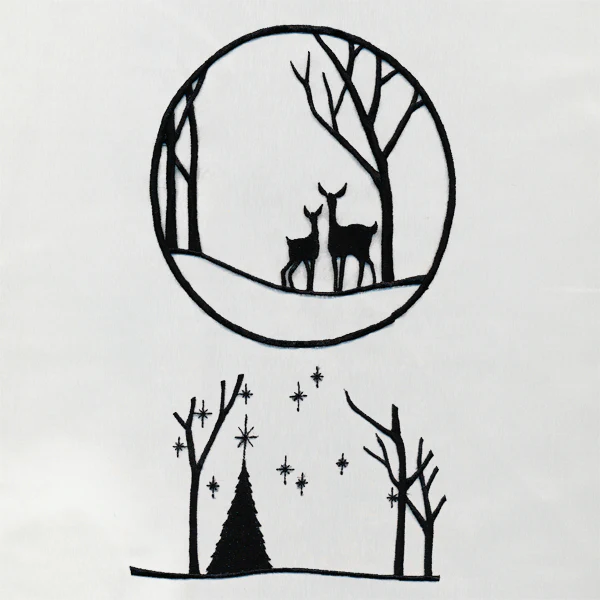 Woodland Shadowbox Ornament (Organza) - Image 6